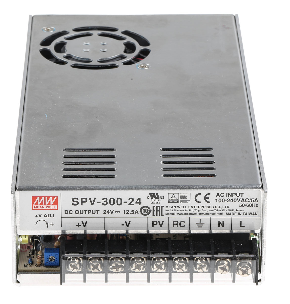 MEAN WELL Switching Power Supply, SPV-300-24, 24V dc, 12.5A, 300W, 1 Output, 124 → 370 V dc, 88 → 264 V