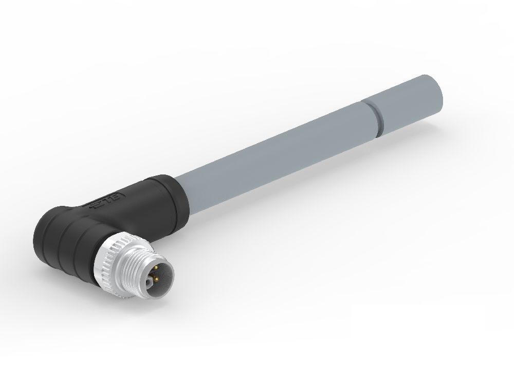 TE Connectivity Male 5 way Threaded to Unterminated Unterminated Sensor Actuator Cable, 1.5 m