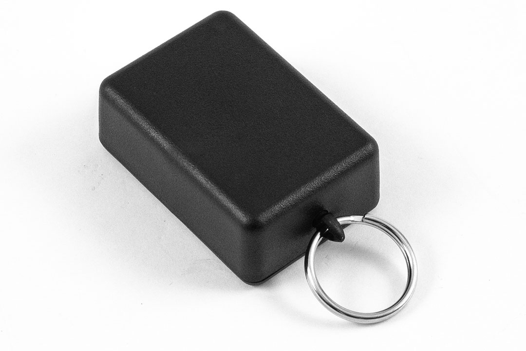 Hammond 1551 Series Black ABS Enclosure, IP54, Flanged, Black Lid, 50 x 35 x 20mm