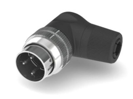 RS PRO 3 Pole Right Angle M16 Din, 4A, 100 V IP40, Screw Lock, Male, Cable Mount