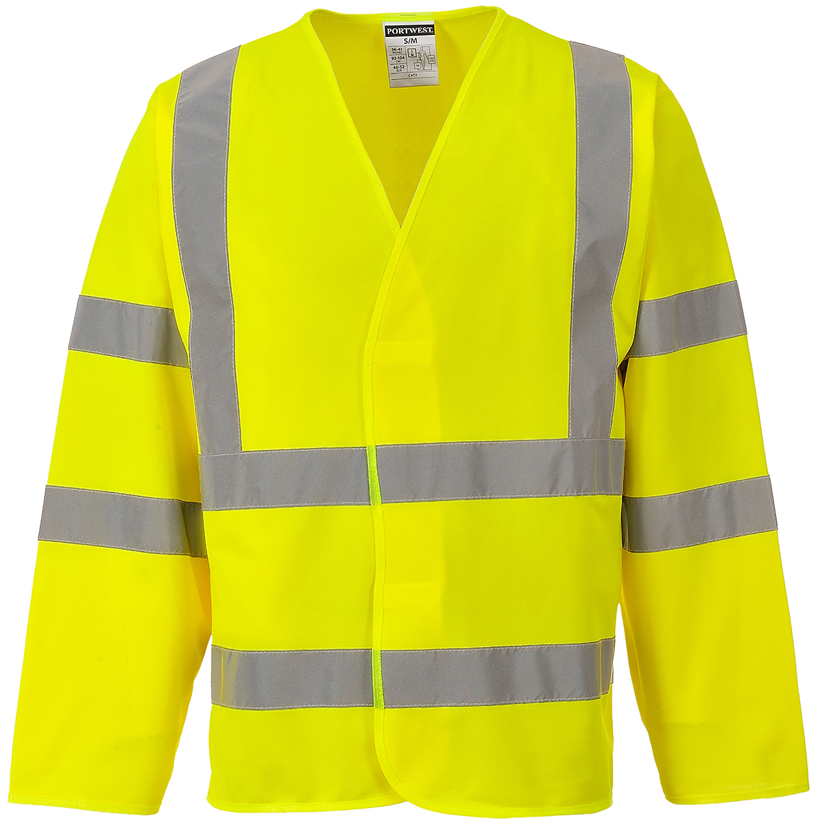 Portwest Yellow Unisex Hi Vis Jacket, L to XL