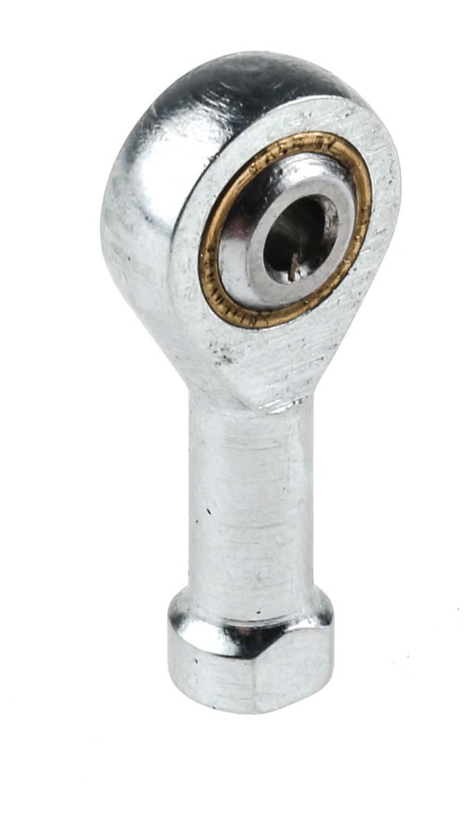 RS PRO M3 x 0.5 Female Steel Rod End, 3mm Bore, 27mm Long, Metric Thread Standard, Female Connection Gender