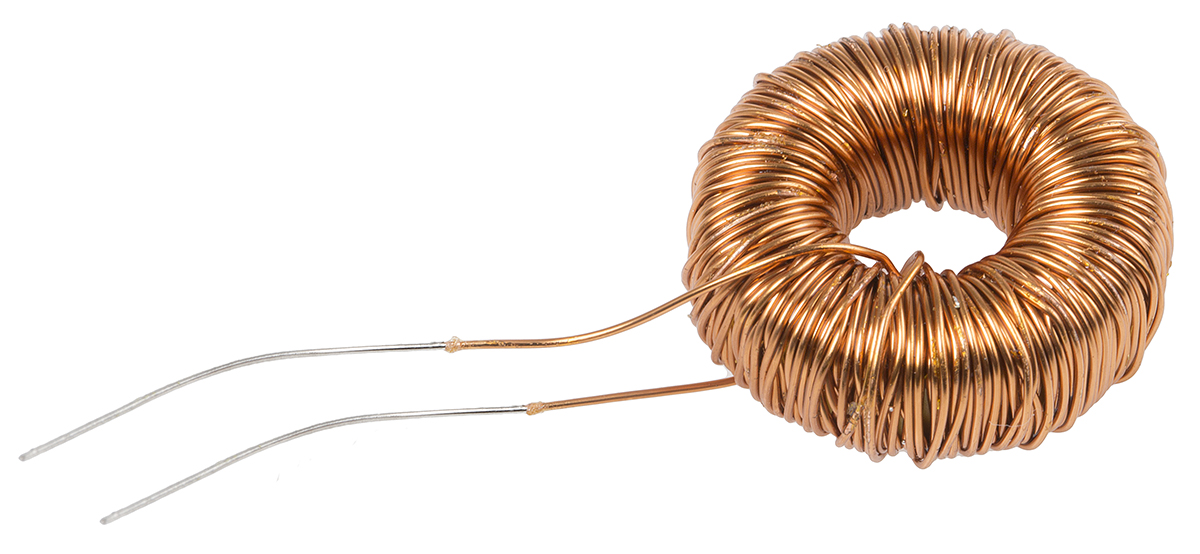Roxburgh EMC 4 mH ±20% Composite Iron Powder Toroidal Inductor, 1.9Ω Rdc, SF