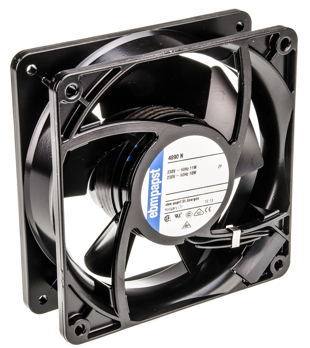 ebm-papst 4000 N Series Axial Fan, 230 V ac, AC Operation, 80m³/h, 11W, 119 x 119 x 38mm