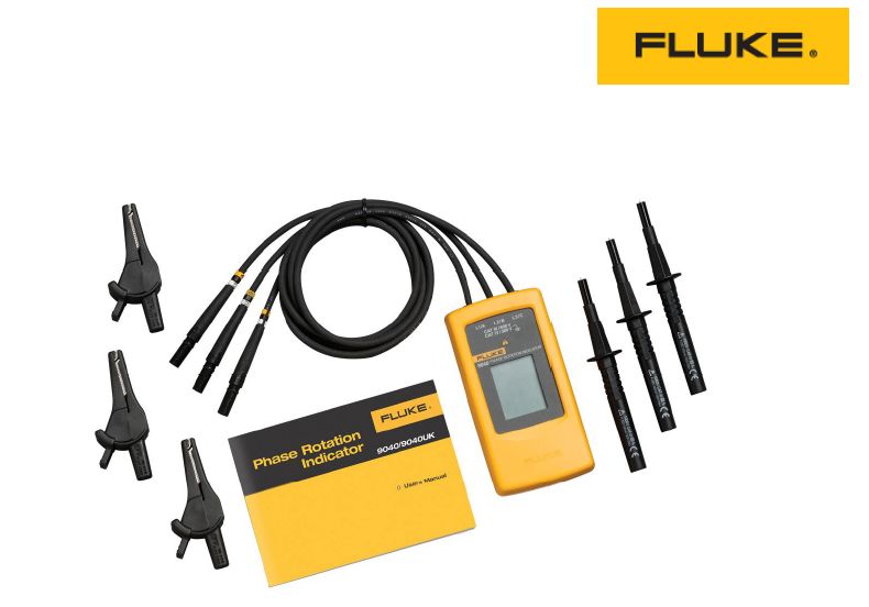 Fluke 9040 Phase Rotation Tester, CAT III 600 V, CAT IV 300 V, 400Hz Max, 700V Max