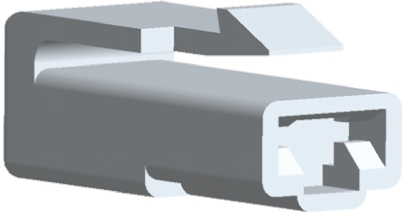 TE Connectivity, FASTON .250 1 Way Nylon Crimp Terminal Housing, Natural