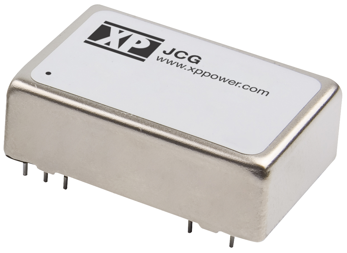 XP Power JCG DC-DC Converter, 12V dc/ 1A Output, 9 → 18 V dc Input, 12W, Through Hole, +100°C Max Temp -40°C Min