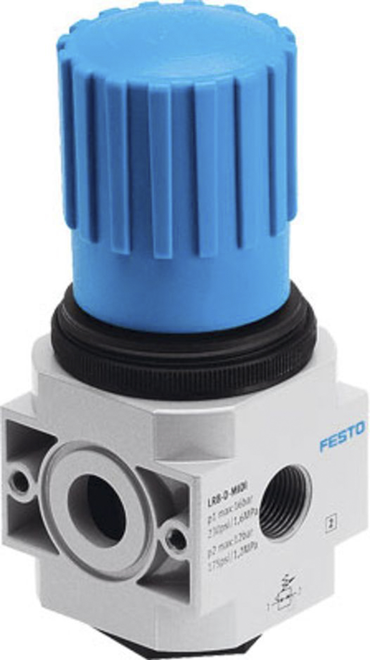 Festo G 1/4 Pneumatic Regulator - 0.5bar to 7bar, 16bar max. input, 197534