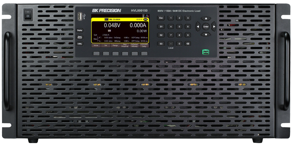 BK Precision HVL Series Electronic DC Load, 6 kW, 800 V, 150 A