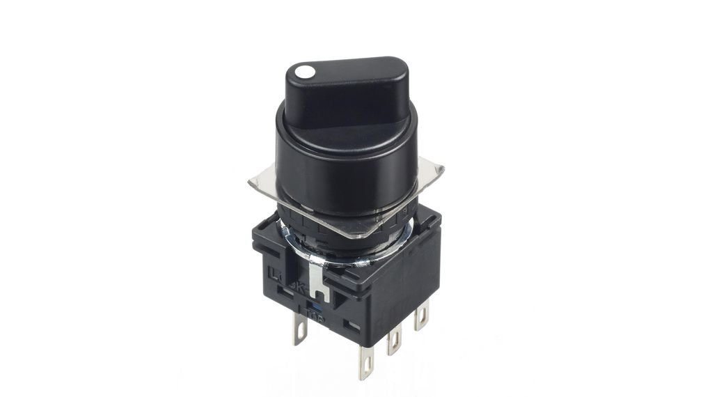 Idec Knob Selector Switch - (DPDT) 18.2mm Cutout Diameter 2 Positions