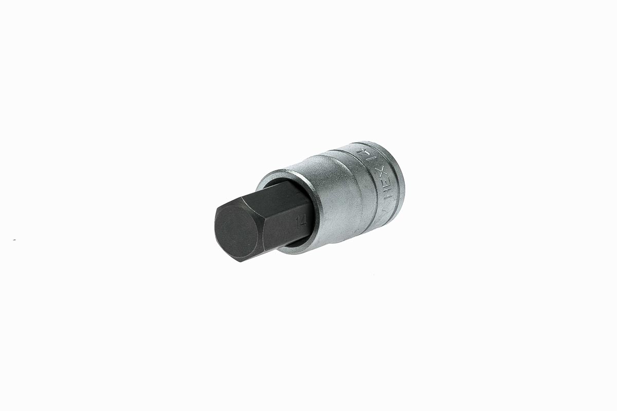 Teng Tools 1/2 in Drive Bit Socket, Hex Bit, 14mm