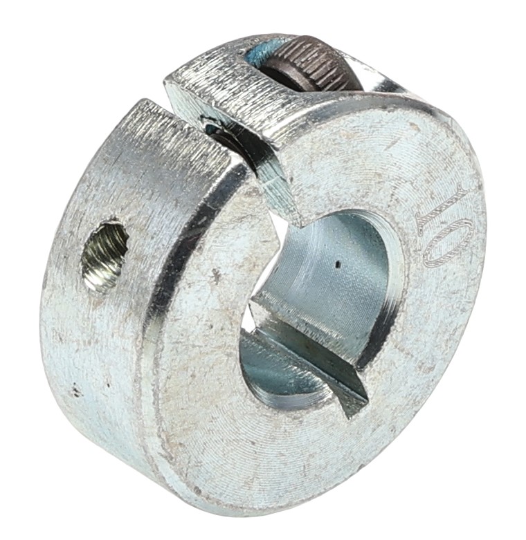 RS PRO Shaft Collar, One Piece, Clamp Screw, Bore 10mm, OD 24mm, W 9mm, Steel