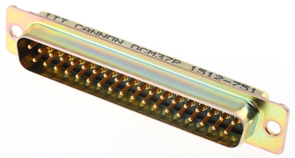 ITT Cannon D*M 37 Way Panel Mount D-sub Connector Plug