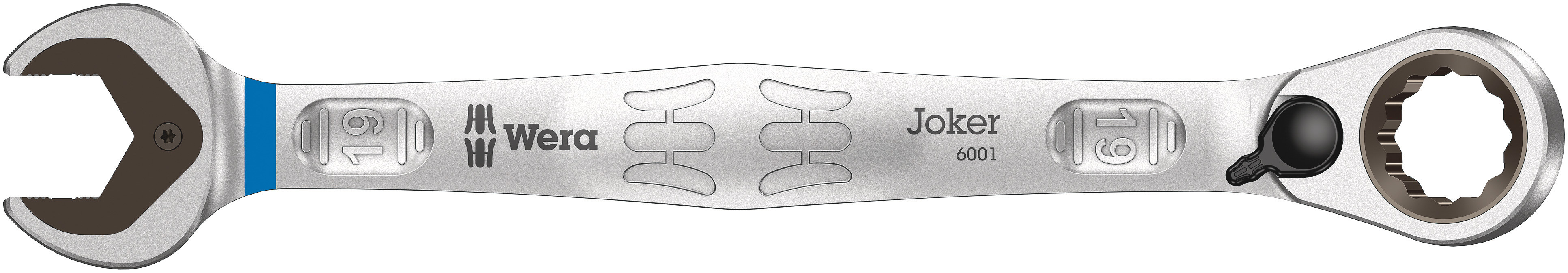 Wera Joker Series Combination Ratchet Spanner, 19mm, Metric, Double Ended, 246 mm Overall