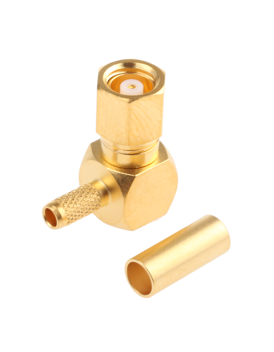 Telegartner, Jack Cable Mount SMC Connector, 50Ω, Solder Termination, Right Angle Body