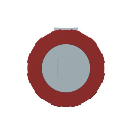 Amphenol Industrial, 2CMA1 IP67, IP69 Red Panel Mount 3P+N+E Industrial Power Socket, Rated At 63A, 415 V