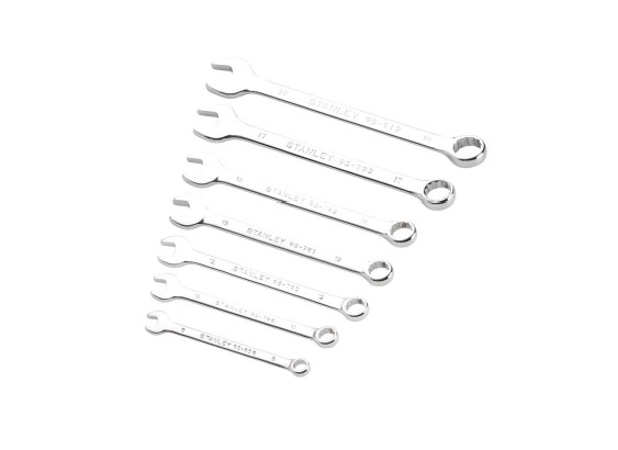 Stanley 7-Piece Spanner Set, 8, 10, 12, 13, 14, 17, 19, Chrome Vanadium Steel