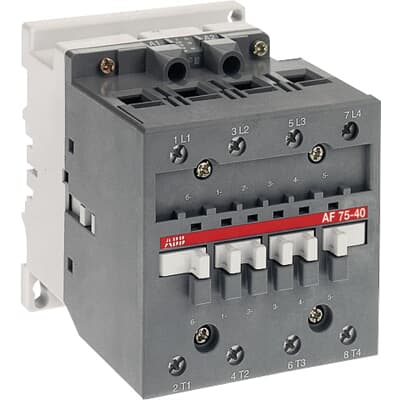 ABB 1SBL3 Contactor, 100 to 250 V ac Coil, 4-Pole, 70 A, 30 kW, 4NO