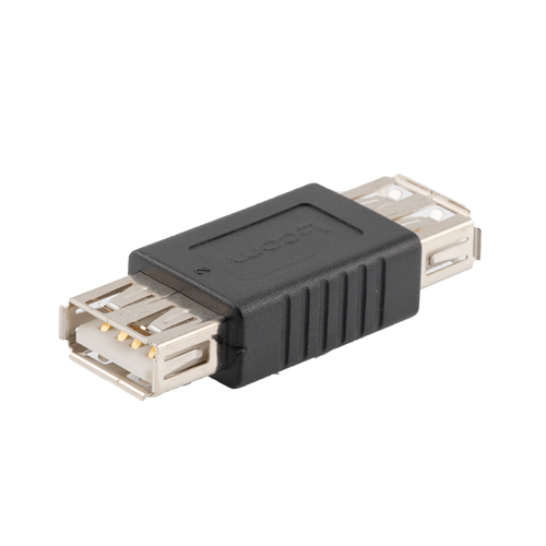 L-Com Straight, Panel Mount, Plug- Single Port Type Type A 2 USB Connector