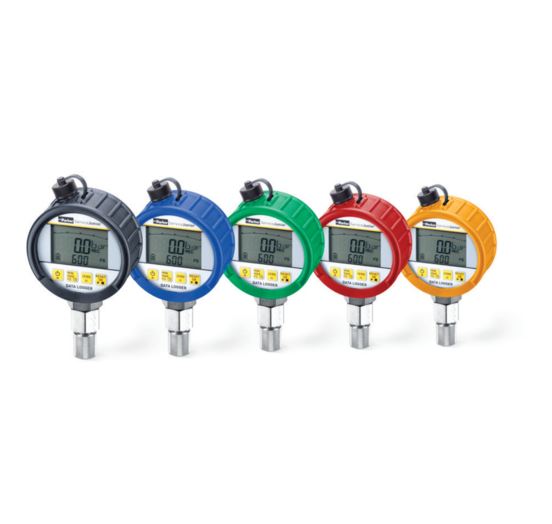 Parker 1/4 in LCD Digital Pressure Gauge 600bar 90mm Outside Diameter