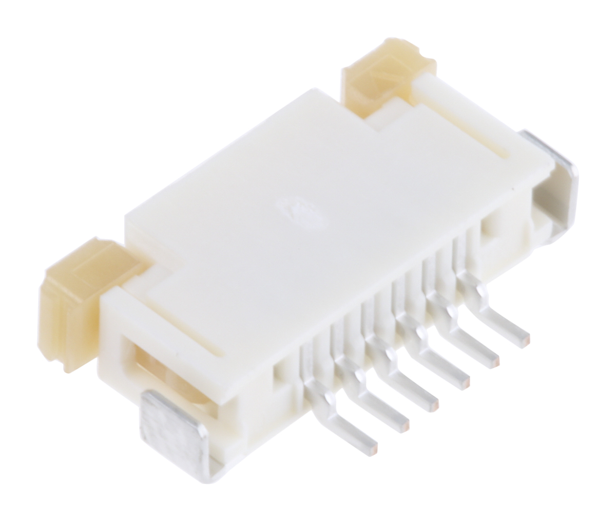 Molex, Easy-On, 52207 1mm Pitch 6 Way Right Angle Female FPC Connector, ZIF Top Contact