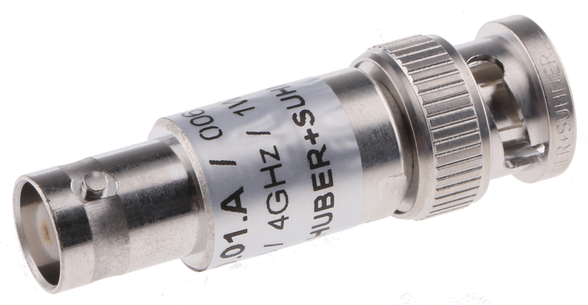 Huber+Suhner 50Ω RF Attenuator BNC Connector BNC Plug to BNC Socket 1 dB, 30 dB, Operating Frequency 4GHz