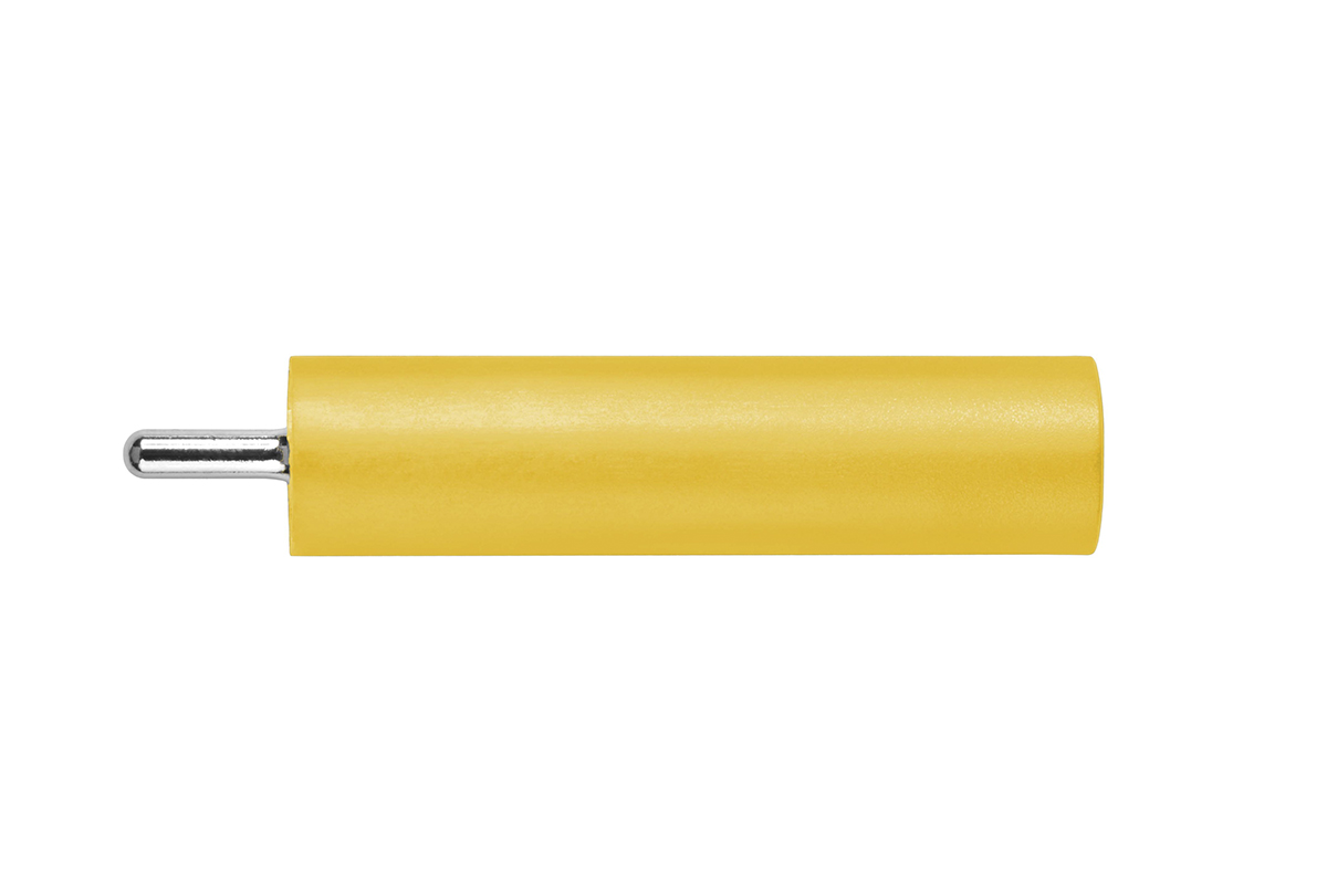 Schutzinger Yellow Female Banana Socket, 4 mm Connector, PC Pin Termination, 20A, 1000V, Nickel Plating