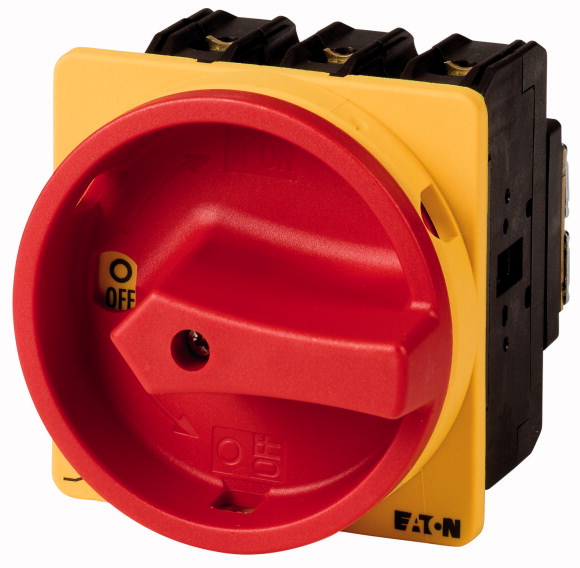 Eaton 3 Pole Flush Mount Isolator Switch - 63A Maximum Current, 30kW Power Rating, IP65 (Front)