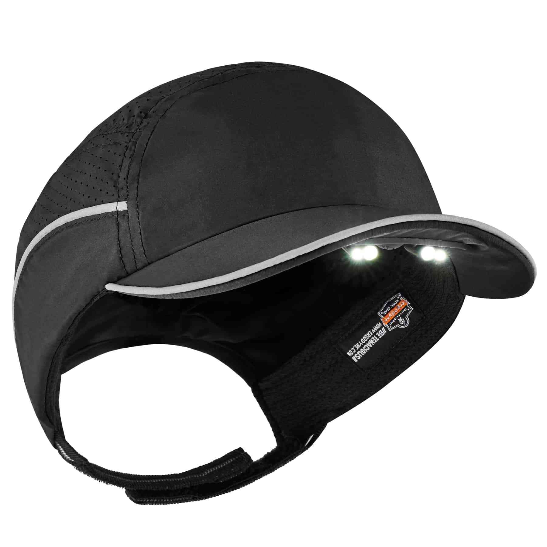 Ergodyne Black Standard Peak Bump Cap, Foam Protective Material