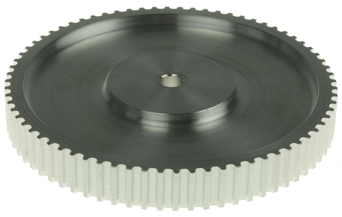 RS PRO Timing Belt Pulley, Aluminium 9mm Belt Width x 5mm Pitch, 72 Tooth