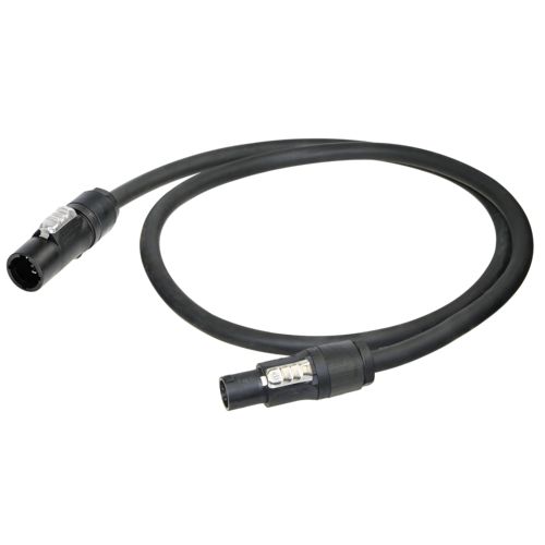 Neutrik Power 1.5 mm² 3 Core Power Cable, Black, 20m