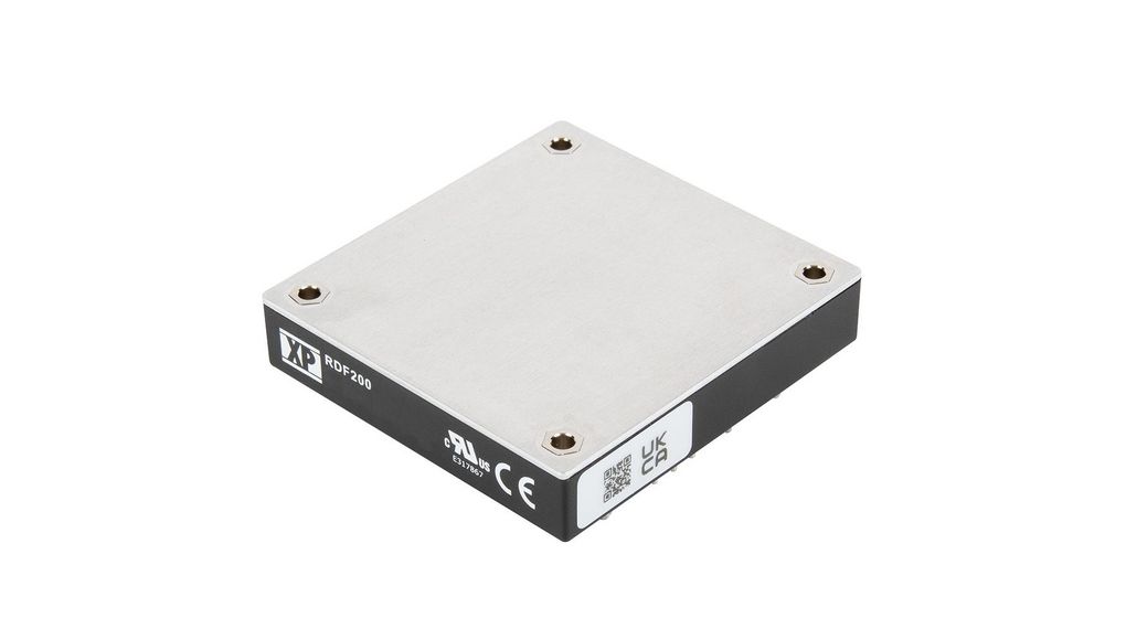 XP Power RDF200 DC-DC Converter, 24V dc/ 8.4A Output, 14 → 160 V dc Input, 200W, Through Hole, +100°C Max Temp