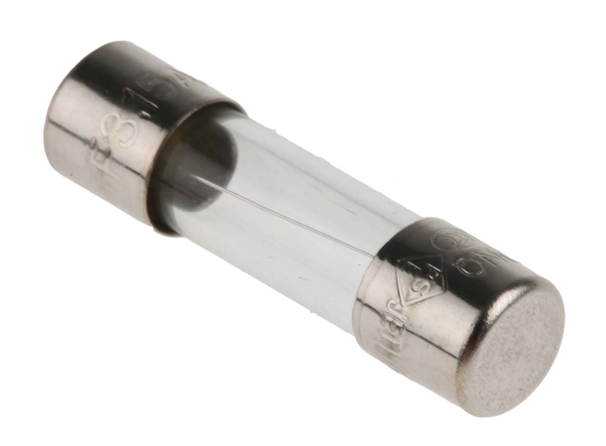 RS PRO 3.15A F Glass Cartridge Fuse, 5 x 20mm