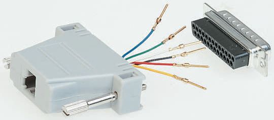 Roline D Sub Adapter Male 25 Way D-Sub to Female RJ45