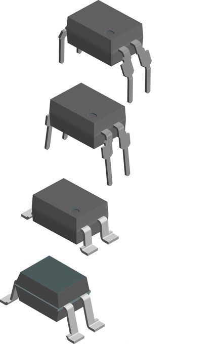 Vishay, VO617A Phototransistor Output Optocoupler, Through Hole, 4-Pin DIP