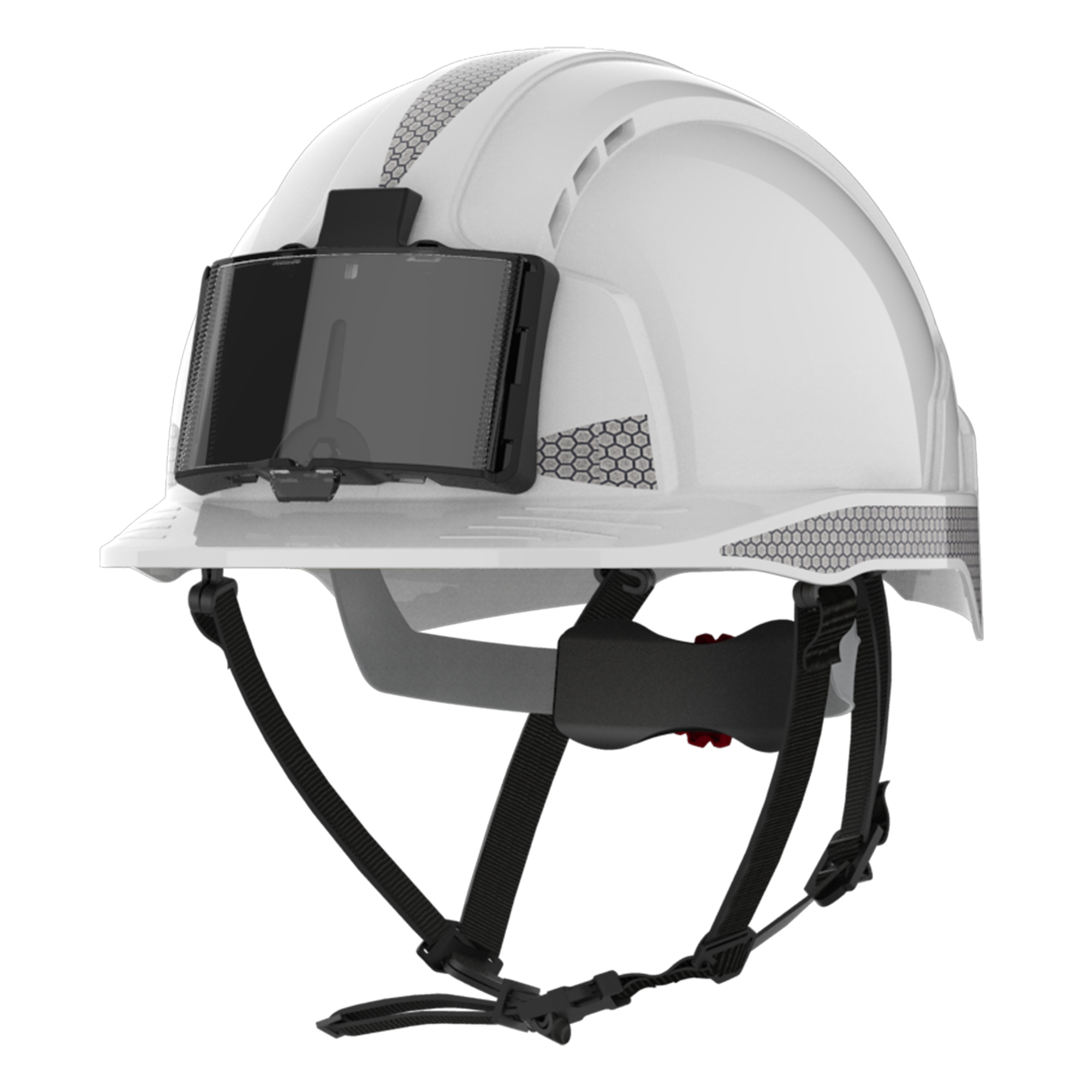 JSP EVOLite White Hard Hats with Chin Strap, AdjustableVentilated
