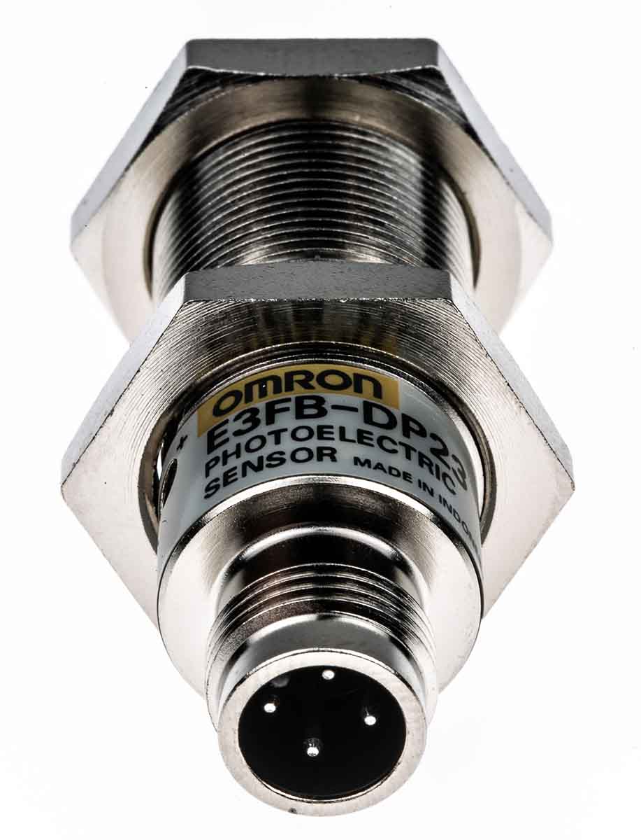 Omron Diffuse Photoelectric Sensor, Barrel Sensor, 1 m Detection Range