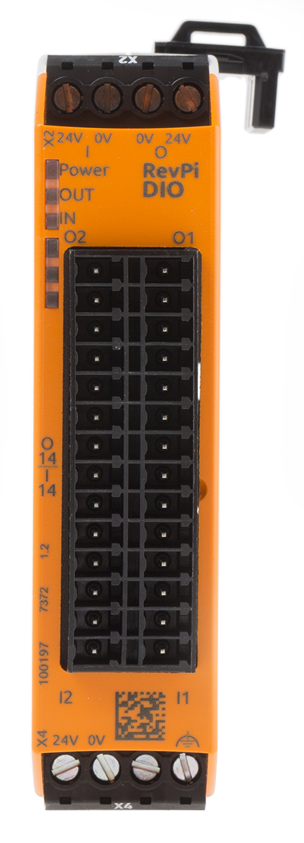 Revolution PI RevPI DIO 14IO Series PLC I/O Module for Use with Revolution Pi Connect, Revolution Pi Core, Digital,