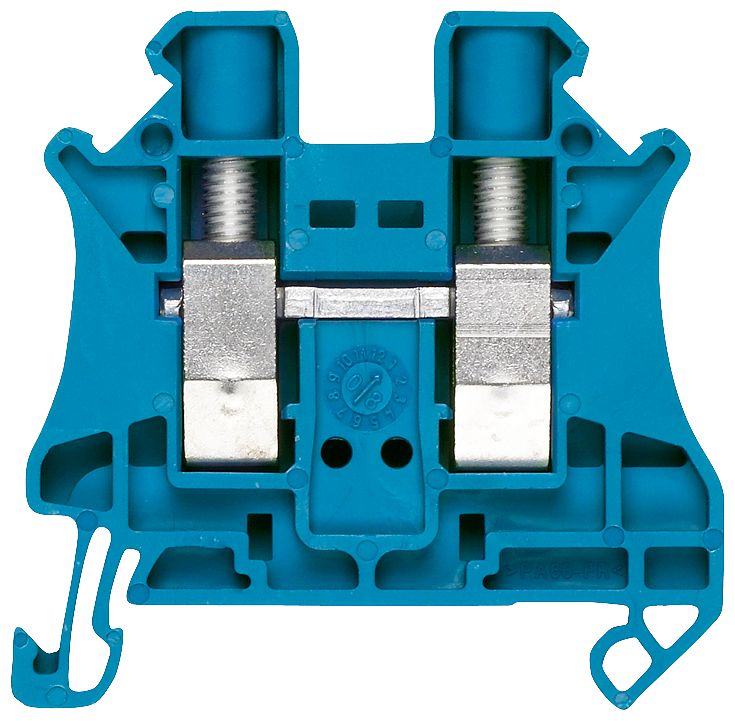 Siemens 8WH1000-0AG01 ALPHA FIX Terminal Blocks Series Blue, Single-Level, Screw Termination