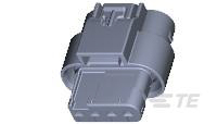 TE Connectivity, CPA Automotive Connector Socket Black 4 Way, Crimp Termination 1-1456426-5