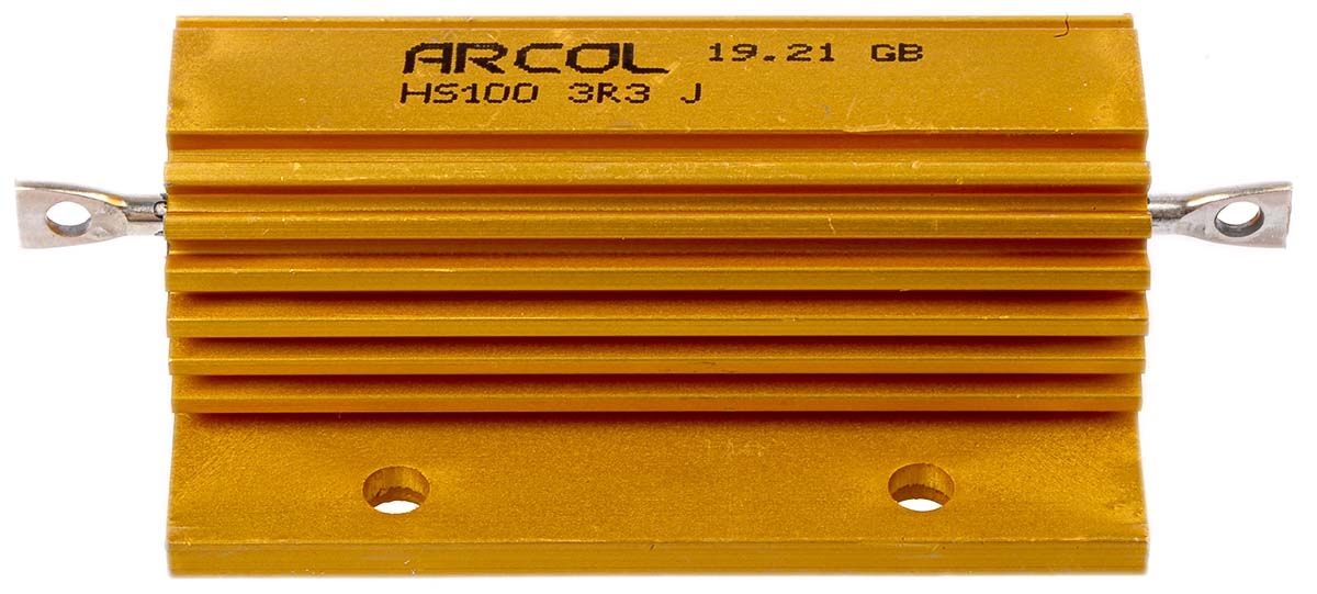 Arcol, 3.3Ω 100W Wire Wound Chassis Mount Resistor HS100 3R3 J ±5%