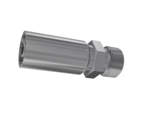 Parker Crimped Hose Fitting 1 in Hose to M42 x 2 Male, 1D248-30-16