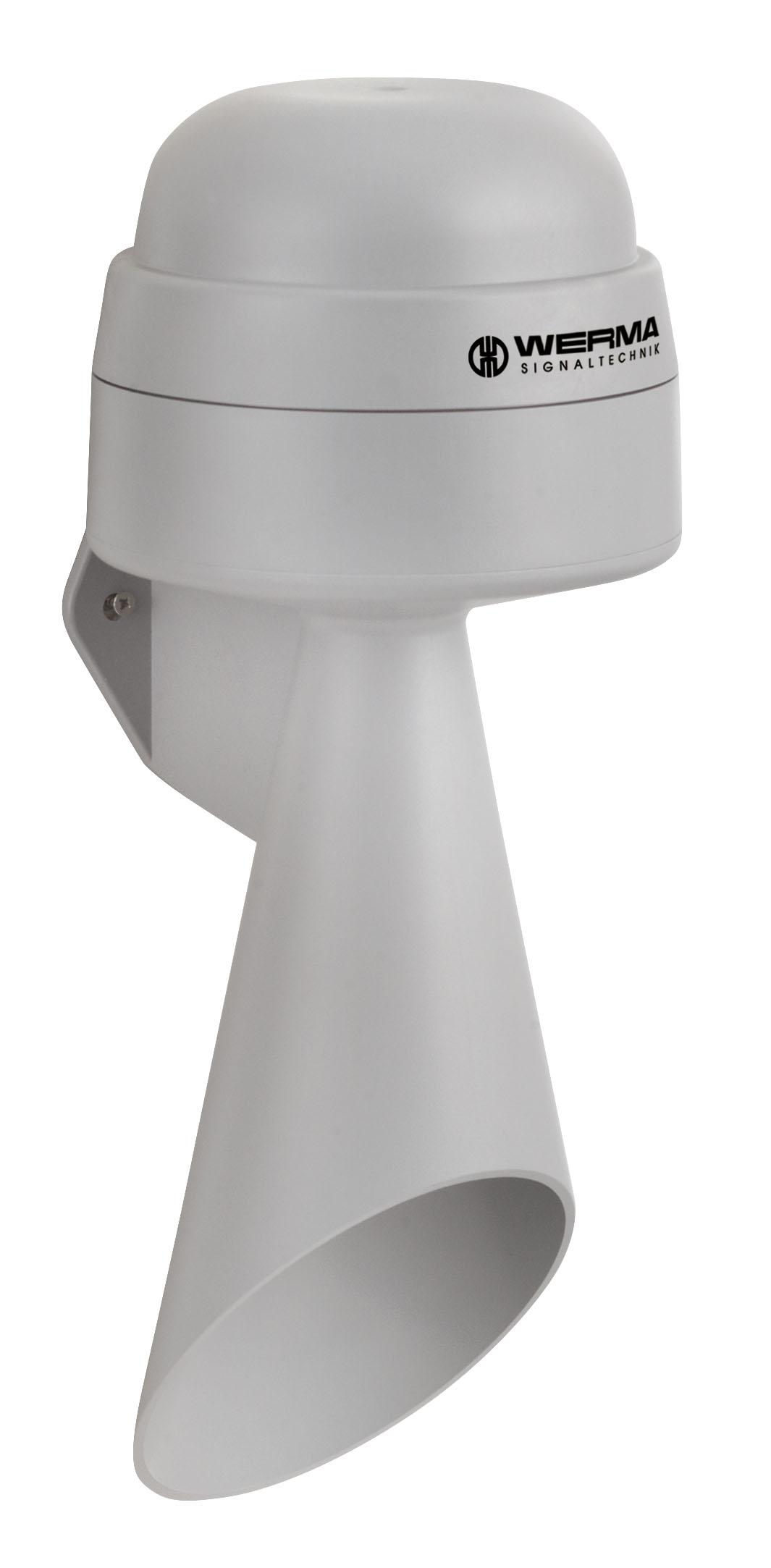 Werma 574 Series Wall Mount Horn, 24 V, 108dB at 1 m, IP65, AC/DC, Single-Tone