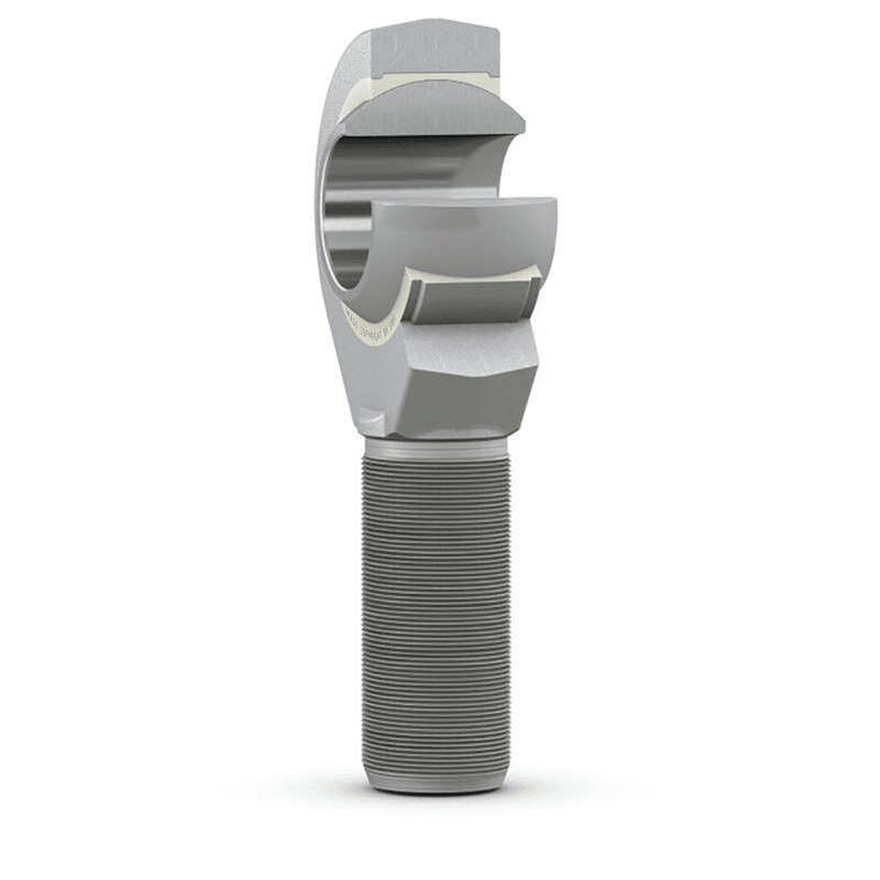 SKF SAKB M6 x 1 Male Steel Rod End, 6mm Bore, 48mm Long, Metric Thread Standard, Male Connection Gender