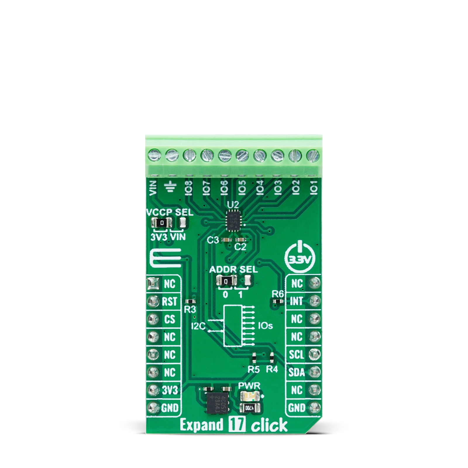 MikroElektronika 8 Bit I/O Expander From Texas Instruments TCAL6408 8 bit Expansion Module for And LEDs, Applications