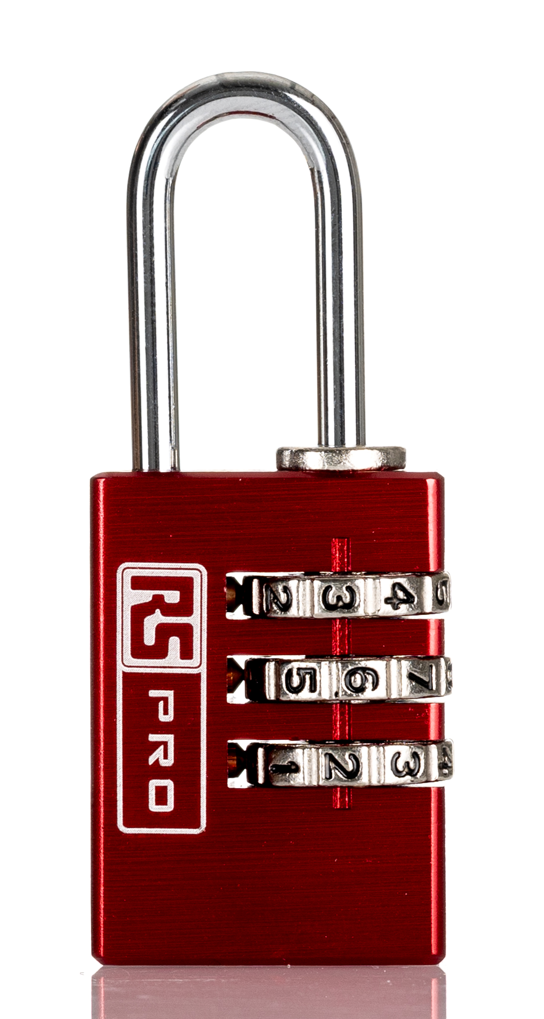RS PRO Combination Aluminium Combination Padlock, 3mm Shackle, 23mm Body