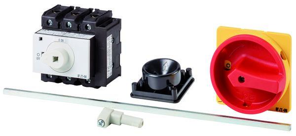 Eaton 3 Pole Rear Panel Isolator Switch - 63A Maximum Current, 30kW Power Rating, IP65 (Front)