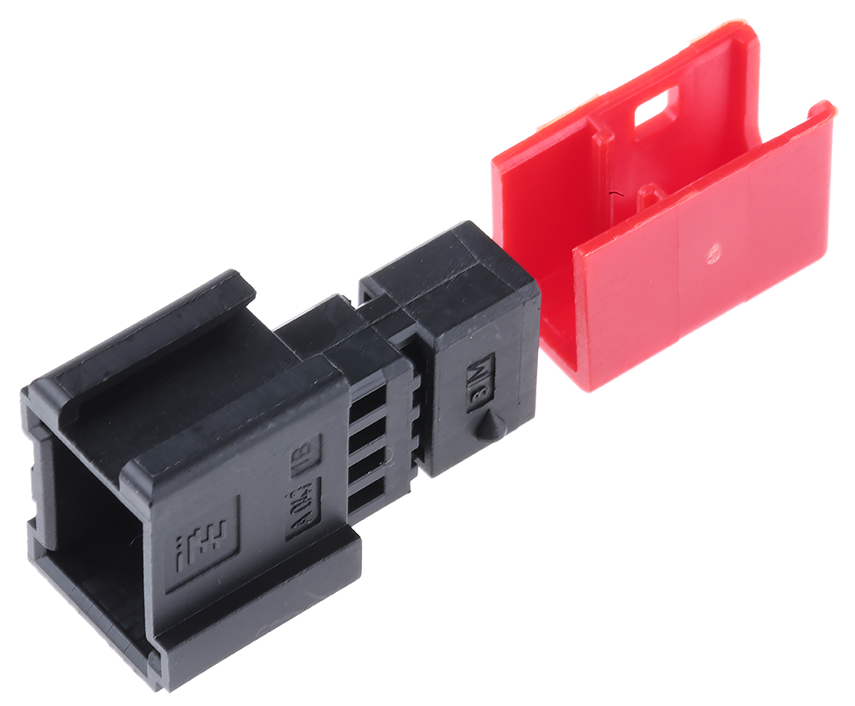 TE Connectivity, Micro Quadlok System Automotive Connector Plug Black Cable Mount 8 Way 284869-1