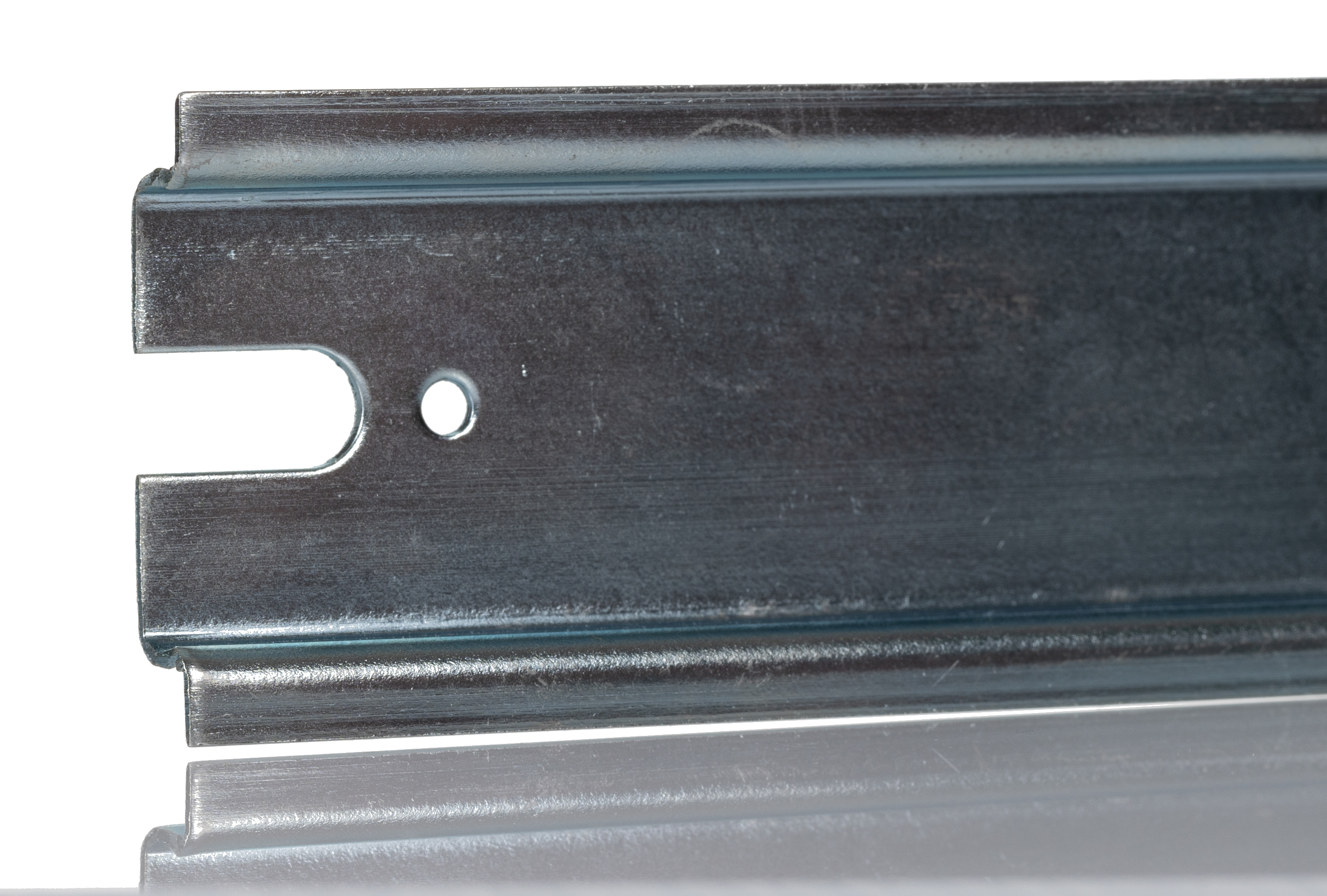 RS PRO Steel Unperforated DIN Rail, Top Hat Compatible, 125mm x 35mm