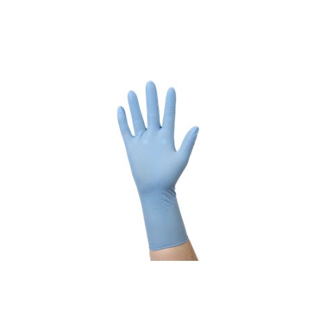 Medicom Kolmi Coverfeel Blue No Nitrile Disposable Gloves, Size XL, 113Gloves per Pack